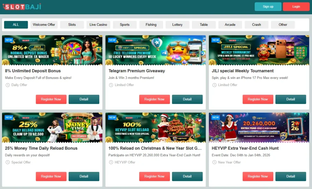 Slot Baji Bonuses, Promotions & Free Spins