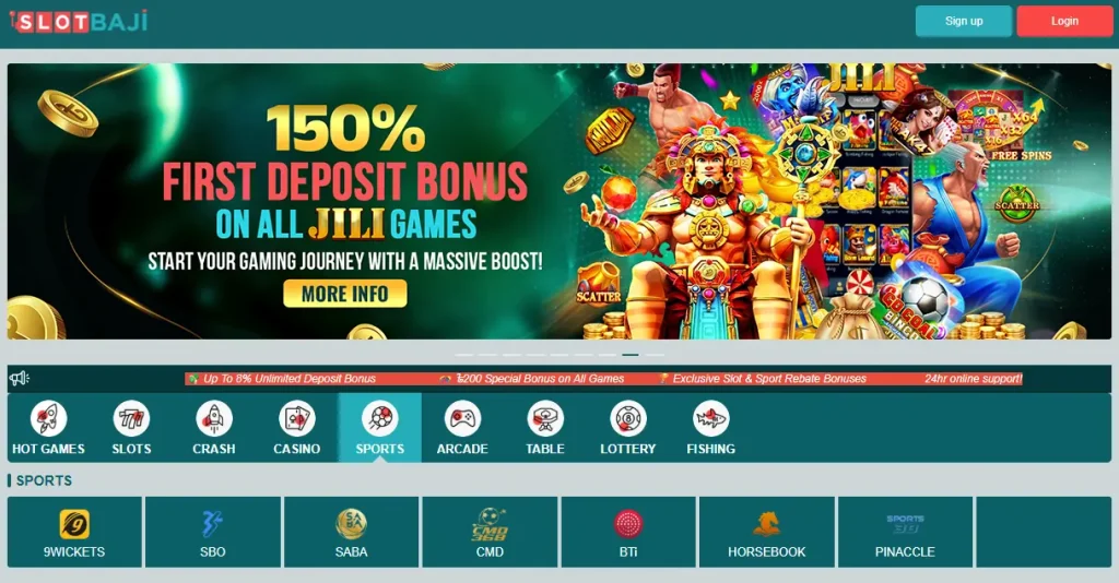 Betting on sports and eSports at BajiSlot